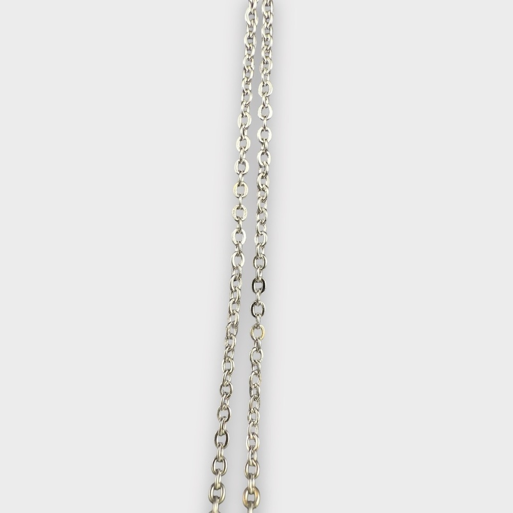 Sterling Silver Mossonaite "U" Pendant Necklace - Picture 4 of 5